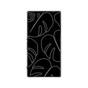 SOL23-YCM2P0419-78 [オリジナルデザイン au SOL23 Xperia Z1 ケース 【モダン モンステラ モノクロデザイン】]