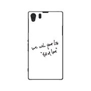 SOL23-YCM2P0426-78 [オリジナルデザイン au SOL23 Xperia Z1 ケース 【We wish your life Full of Love / White】]