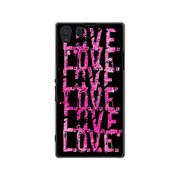 SOL23-YCM2P0469-78 [オリジナルデザイン au SOL23 Xperia Z1 ケース 【LOVE. LOVE. LOVE. The Pink】]