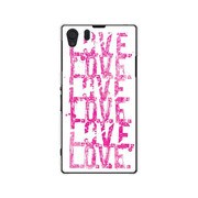 SOL23-YCM2P0470-78 [オリジナルデザイン au SOL23 Xperia Z1 ケース 【LOVE. LOVE. LOVE. The White】]