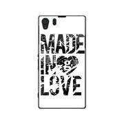 SOL23-YCM2P0471-78 [オリジナルデザイン au SOL23 Xperia Z1 ケース 【Made in Love Black Paint】]