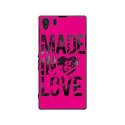 SOL23-YCM2P0472-78 [オリジナルデザイン au SOL23 Xperia Z1 ケース 【Made in Love Pink Paint】]