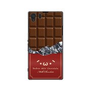 SOL23-YCM2P0501-78 [オリジナルデザイン au SOL23 Xperia Z1 ケース 【ショボーン on 板チョコ (´・ω・`)】]