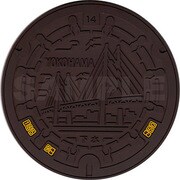 TS-02 [ご当地マンホールコースター 横浜市 ベイブリッジver]