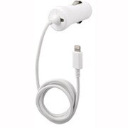 BSIPBDC01WH [iPhone/iPad/iPod用 シガーチャージャー Lightningケーブル一体型 ホワイト]