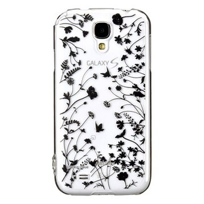 GALAXY S4用 ケース ctrl＋レイヤード  プランツ ブラック CP-LAGXS4-0390