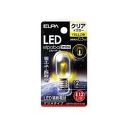LDT1CY-G-E12-G109 [LED電球 ナツメ球タイプ E12口金 イエロー クリア LED elpaball mini（エルパボｰル ミニ）]