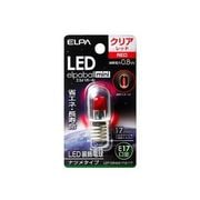 LDT1CR-G-E17-G117 [LED電球 ナツメ球タイプ E17口金 レッド クリア LED elpaball mini（エルパボｰル ミニ）]