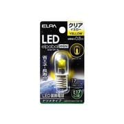 LDT1CY-G-E17-G119 [LED電球 ナツメ球タイプ E17口金 イエロー クリア LED elpaball mini（エルパボｰル ミニ）]