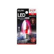 LED電球 E12口金 レッド クリア LED elpaball mini(エルパボール ミニ) LDC1CR-G-E12-G307