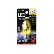 LED電球 E12口金 イエロー クリア LED elpaball mini(エルパボール ミニ) LDC1CY-G-E12-G309
