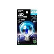 LED電球 E17口金 ブルー クリア LED elpaball mini(エルパボール ミニ) LDG1CB-G-E17-G263