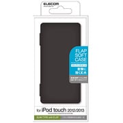 iPod touch 2012/2013用 フラップソフトケース ブラック AVA-T13UCFBK