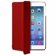 iPadAir用 Zeta Slim cover ウルトラスリム 超計量 エコレザーケース レッド IPAD5ZETASRED