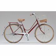 シティサイクル カジュナ ベーシックライン デラックスベルト 27型 内装3段変速 E.Xモダンレッド CB73B4