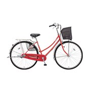 シティサイクル NOLKOG（ノルコグ） W型 ダイナモランプ 26型 変速なし T.XマットBSレッド N60W4