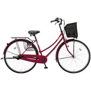 シティサイクル NOLKOG（ノルコグ） W型 ダイナモランプ 27型 変速なし F.Xスターレッド＆BK N70W4