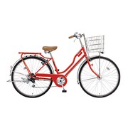 シティサイクル NOLKOG（ノルコグ） R6 点灯虫 27型 外装6段変速 E.Xフレッシュレッド N76RT4