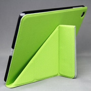 iPad mini用 左右開閉型 立てかけ可 シンプルケース 合皮 ライトグリーン MINIOPAL CASE 21175