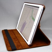 iPad mini用 左右開閉型 バンド付き 立てかけ可 シンプルケース 合皮 ブラウン MINIOPAL CASE 20970