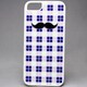 MINIOPAL CASE 20246 [iPhone5/5S用 背面カバータイプ ちょび髭ストライプシリーズ プラスチック ブルー×グリーン]