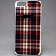 MINIOPAL CASE 20345 [iPhone5/5S用 背面カバータイプ ちょび髭ストライプシリーズ プラスチック ブラック×レッド]