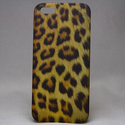 MINIOPAL CASE 20178 [iPhone5/5S用 ヒョウ柄 プラスチック ベージュ×ブラック]