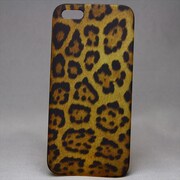 MINIOPAL CASE 20222 [iPhone5/5S用 ヒョウ柄 プラスチック ベージュ×ブラック]