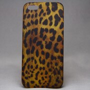 MINIOPAL CASE 20277 [iPhone5/5S用 ヒョウ柄 プラスチック ベージュ×ブラック]