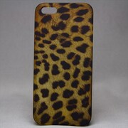 MINIOPAL CASE 20284 [iPhone5/5S用 ヒョウ柄 プラスチック ベージュ×ブラック]