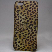 MINIOPAL CASE 20512 [iPhone5/5S用 ヒョウ柄 プラスチック ベージュ×ブラック]