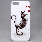 MINIOPAL CASE 20093 [iPhone5/5S用 オリジナルプリントシリーズ・アニマル プラスチック ホワイト]