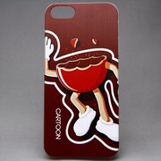 MINIOPAL CASE 20314 [iPhone5/5S用 オリジナルプリントシリーズ・チョコレート プラスチック ブラウン]