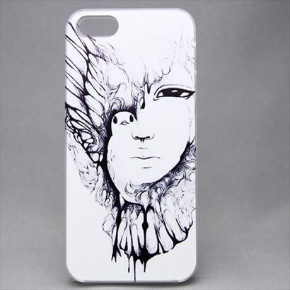 MINIOPAL CASE 20543 [iPhone5/5S用 オリジナルプリントシリーズ・アニマル プラスチック ホワイト]