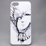 MINIOPAL CASE 20543 [iPhone5/5S用 オリジナルプリントシリーズ・アニマル プラスチック ホワイト]