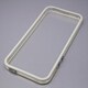 MINIOPAL CASE 20819 [iPhone5/5S用  ストラップ穴付き シンプルバンパー シリコン ホワイト×クリア]