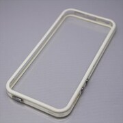 MINIOPAL CASE 20819 [iPhone5/5S用  ストラップ穴付き シンプルバンパー シリコン ホワイト×クリア]