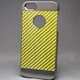 MINIOPAL CASE 20307 [iPhone5/5S用 カーボン調高質ケース アルミ イエロー×シルバー]