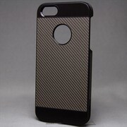 MINIOPAL CASE 20536 [iPhone5/5S用 カーボン調高質ケース アルミ ブラック×ブラック]