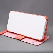 MINIOPAL CASE 20574 [iPhone5/5S用 左右開閉式、スタンド可・手帳型 ストラップ付きケース 合皮×プラスチック ピンク]