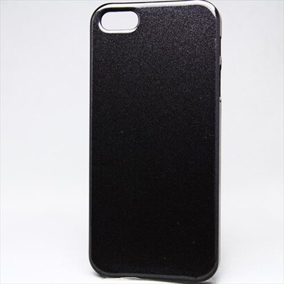 MINIOPAL CASE 20185 [iPhone5/5S用 ラメ入り 単色 プラスチック ラメ入り光沢ブラック]