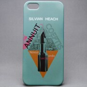 MINIOPAL CASE 20017 [iPhone5/5S用 オリジナルプリントケース 口紅 プラスチック ブルー]