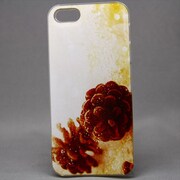 MINIOPAL CASE 20413 [iPhone5/5S用 オリジナルプリント 花 プラスチック ホワイト]