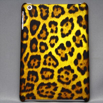 iPad mini用 薄型ヒョウ柄 アニマルケース プラスチック ブラウン×ブラック MINIOPAL CASE 20635