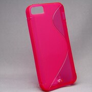 MINIOPAL CASE 20109 [iPhone5/5S用 単色 ストラップ穴付きケース シリコン クリアピンク]