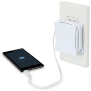 ケーブル収納型スマートフォン専用AC充電器 JK1000M-WH