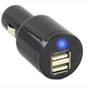 USB2ポートハイパワーシガーソケットチャージャー PCCH-2BK