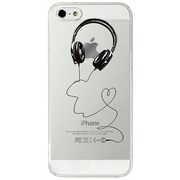 OSY-I5S-304 [iPhone5/5sケース クリアー Headphone]