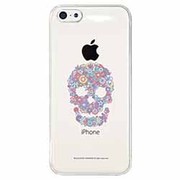 OSY-I5C-288 [iPhone5cケース クリアー Flower Skull]