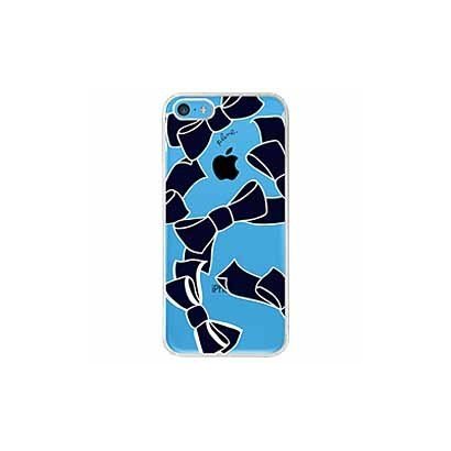 PLY-I5C-039 [iPhone5cケース クリアー リボン]